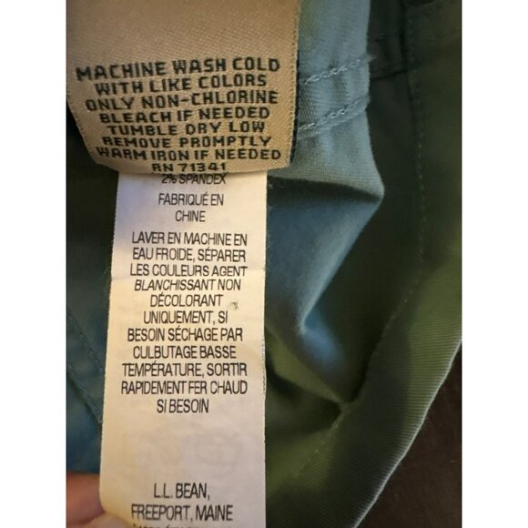 L.L. Bean Sage Green Utility Jacket Button Front With Pockets Size M - Picture 5 of 7